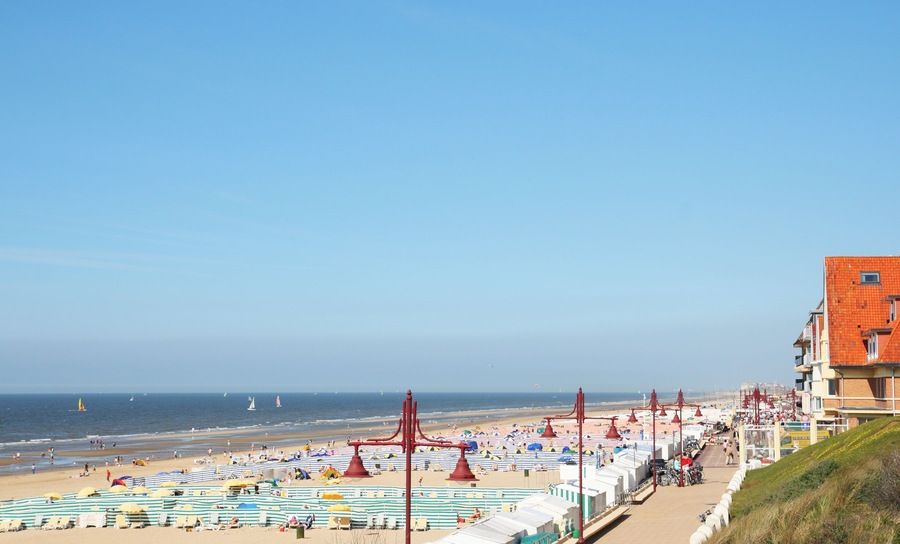 Vacation resort on the beach at north sea
