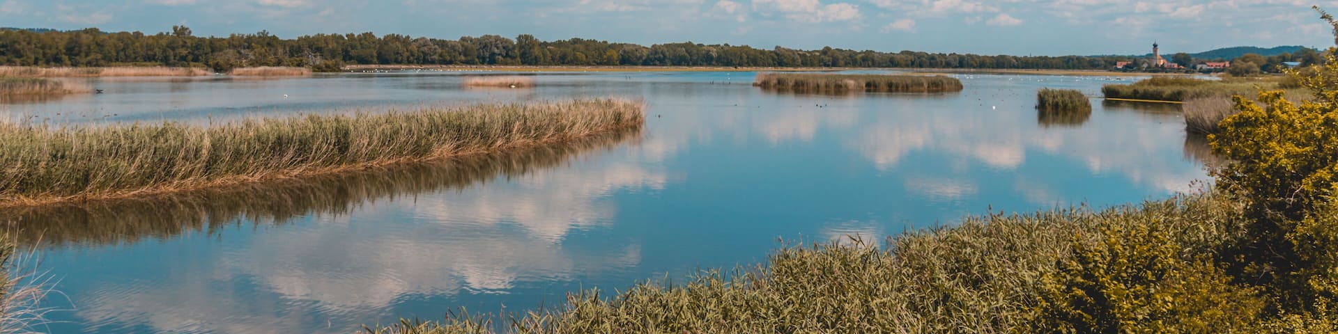 Beautiful view near Eching-Bavaria-Germany