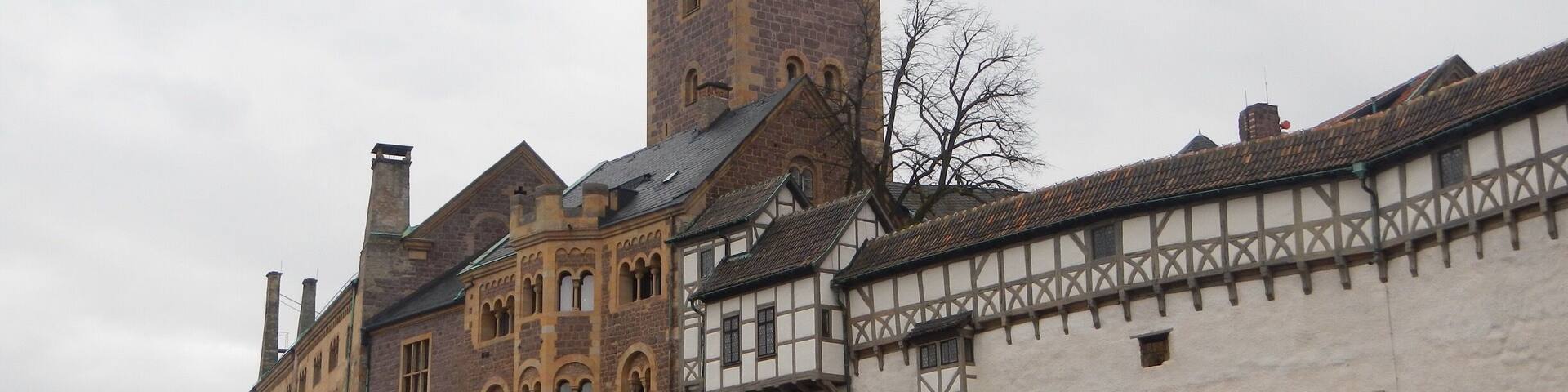 A castle originally built in the Middle Ages. Wartburg Castle in Eisenach Germany.