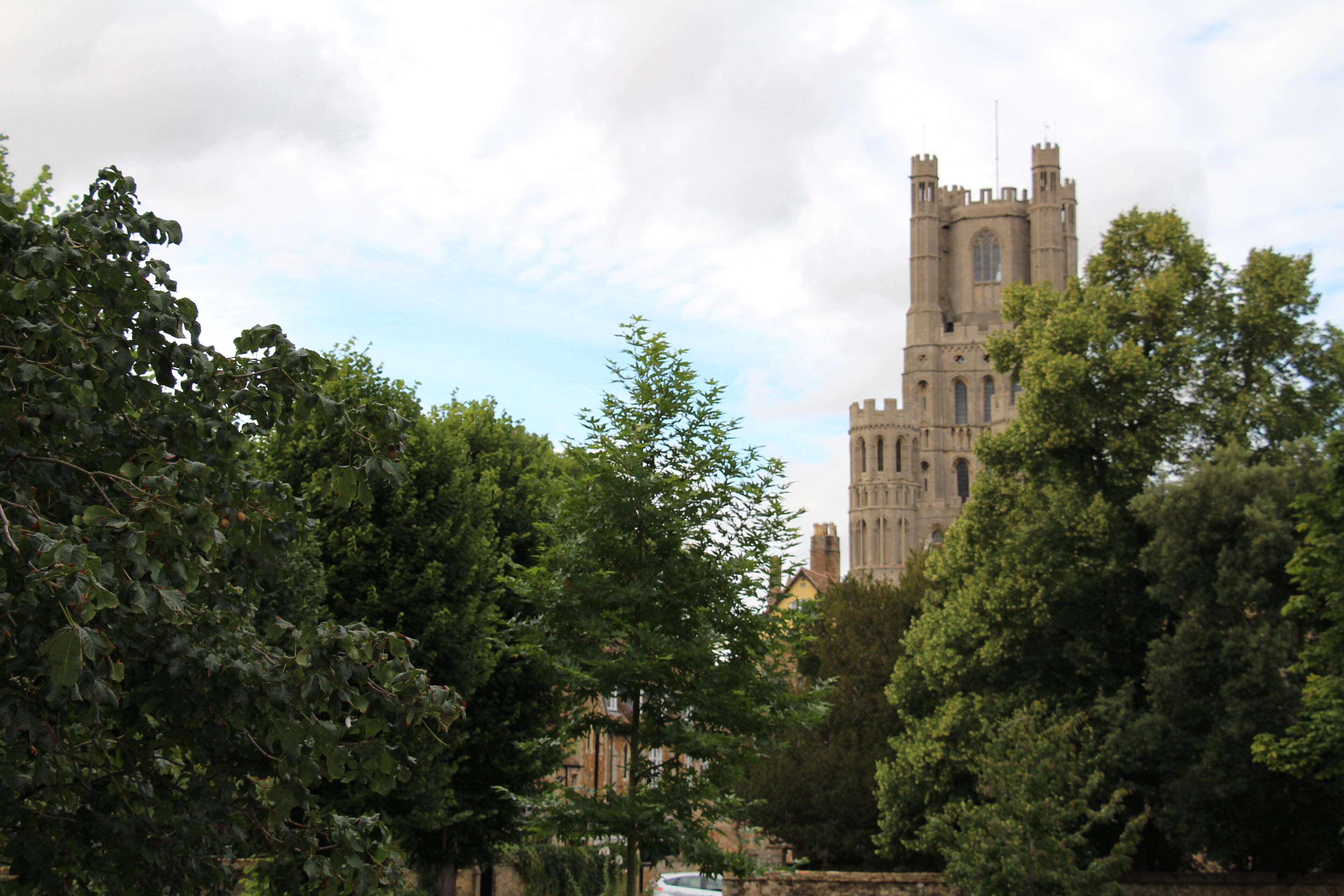 The area around the Cathedral is very green and lush.