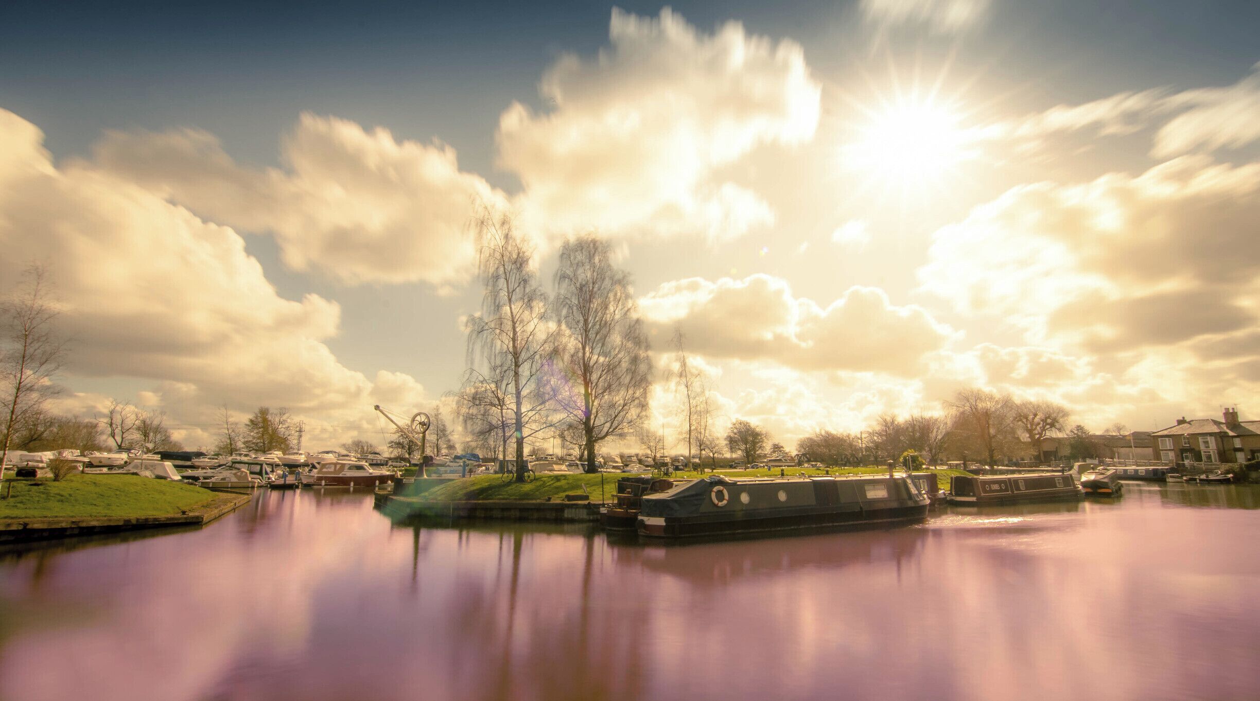 River barges at Ely