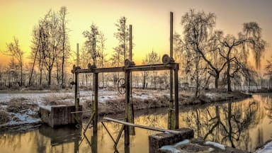 Altes Schütz/Wehr an der Schmutter bei Batzenhofen