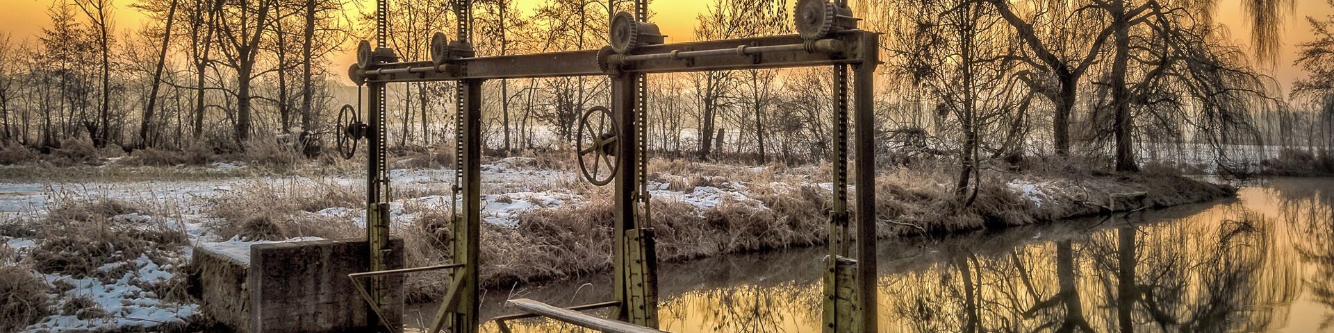 Altes Schütz/Wehr an der Schmutter bei Batzenhofen
