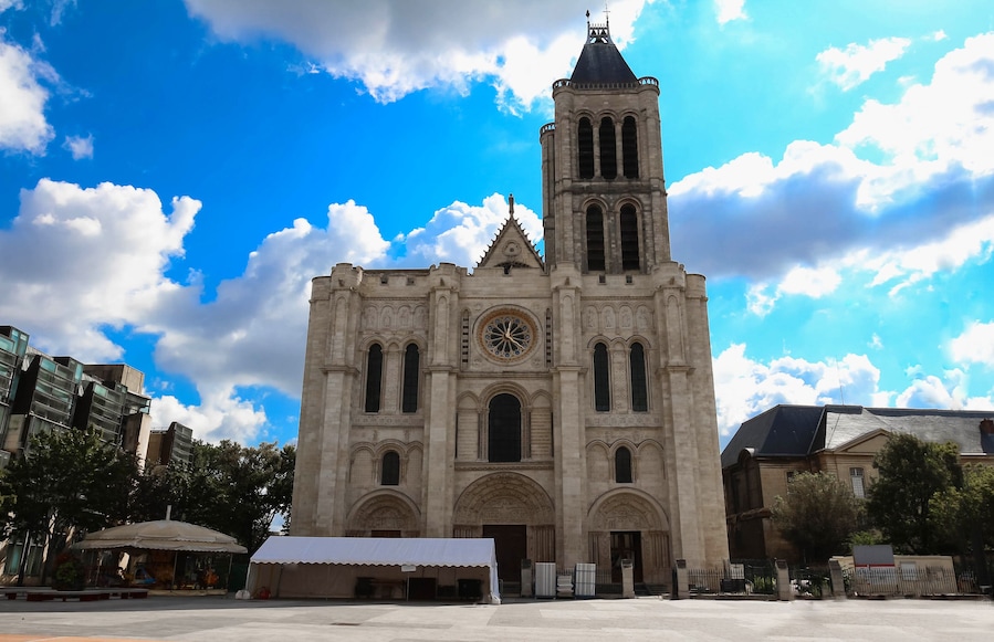 Exterior facade of the Basilica of Saint Denis, Saint-Denis, Paris, France; Shutterstock ID 709641667; Purchase Order: -