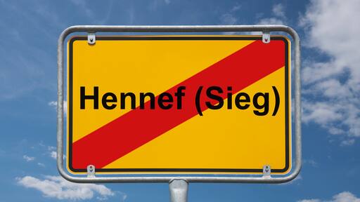 Ortstafel Hennef (Sieg)