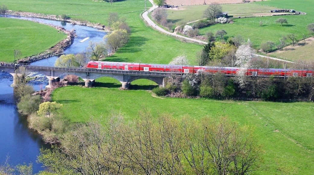 Siegschleife und S-Bahn Rhein-Ruhr (Siegstrecke).