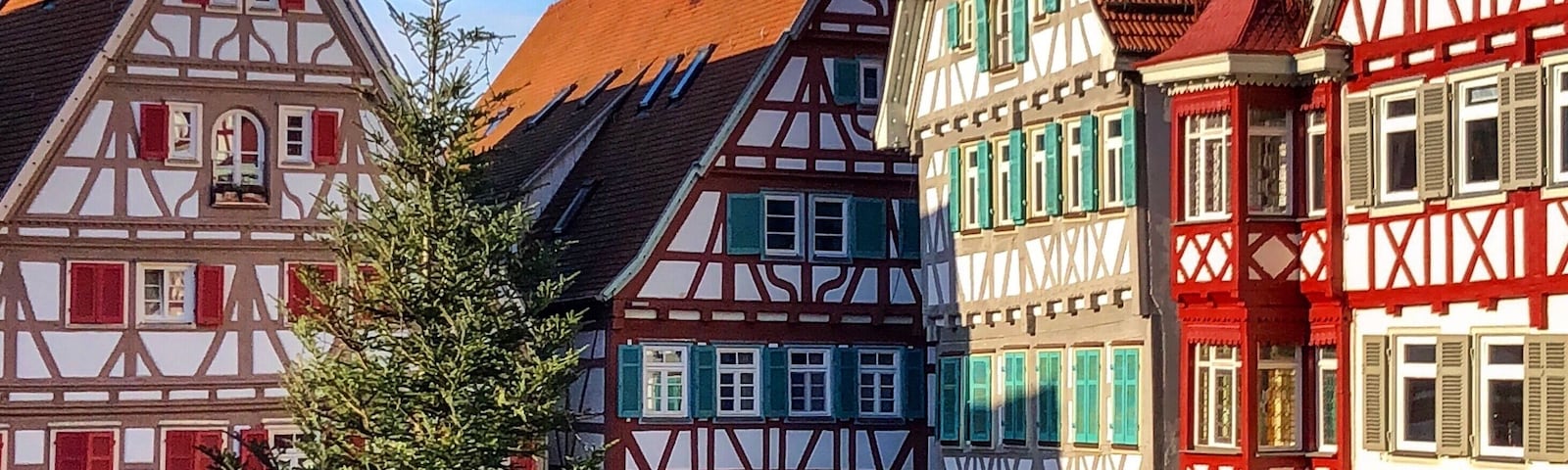 In the old town of Herrenberg, Germany