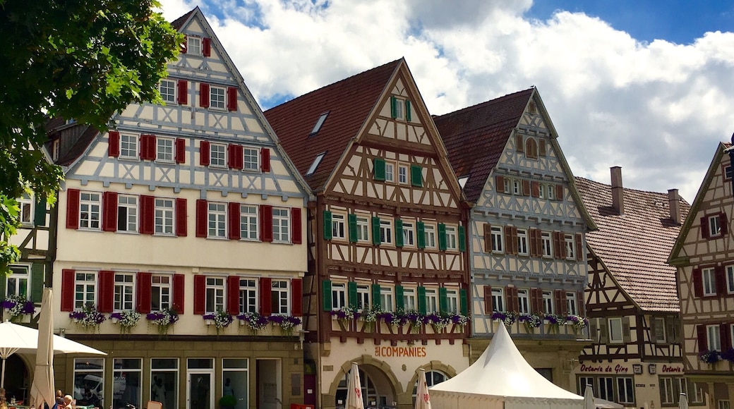 Market place of the old town Herrenberg