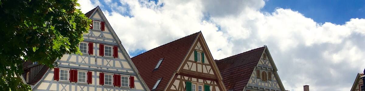 Market place of the old town Herrenberg