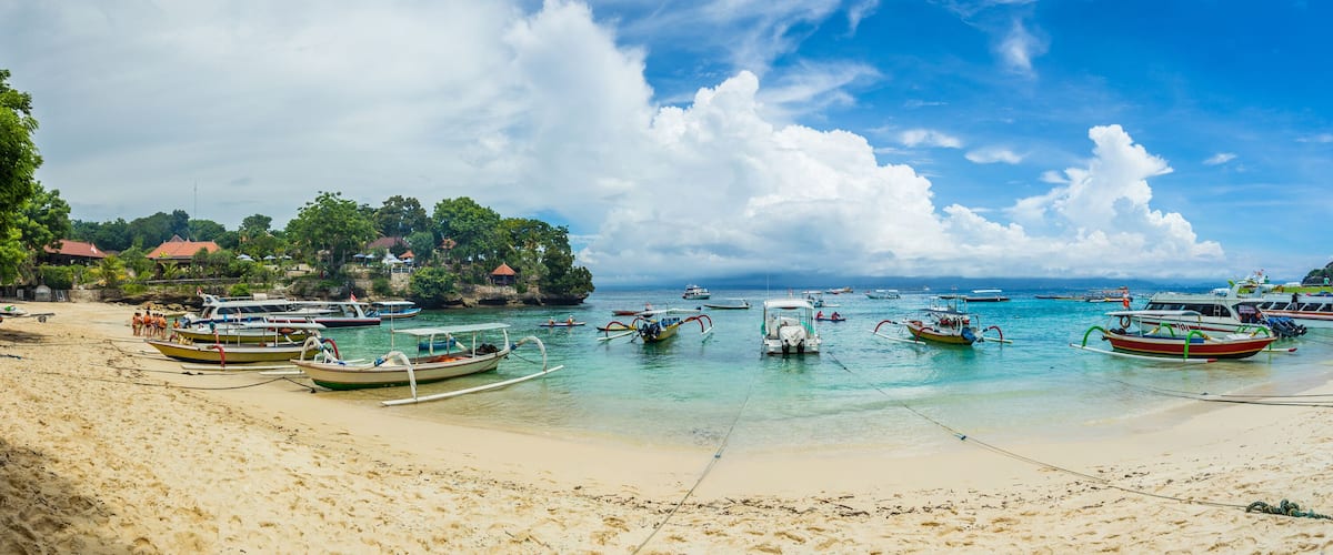 Mushroom Bay on Lembongan Island, Bali, Indonesia, landmark, Sea