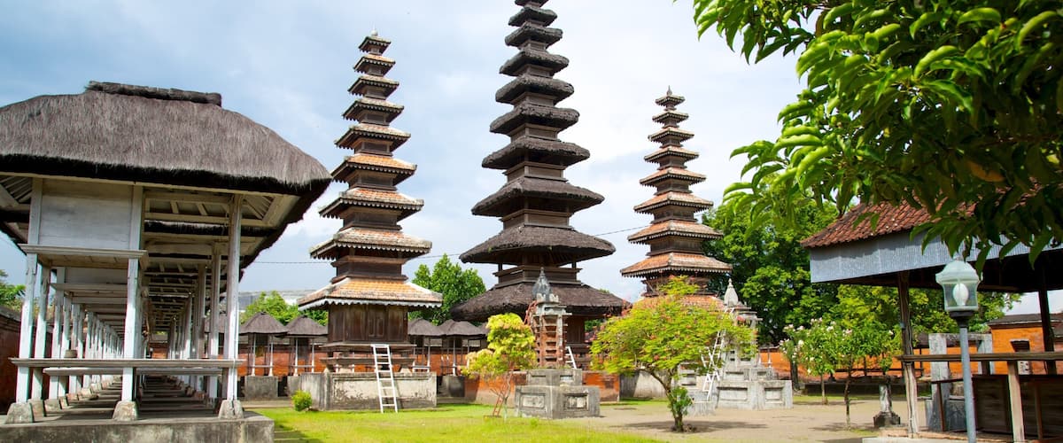 Mataram som visar ett tempel eller plats för dyrkan