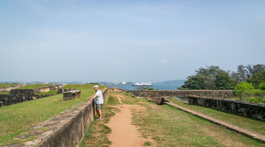 Dutch Fort showing heritage elements as well as an individual male