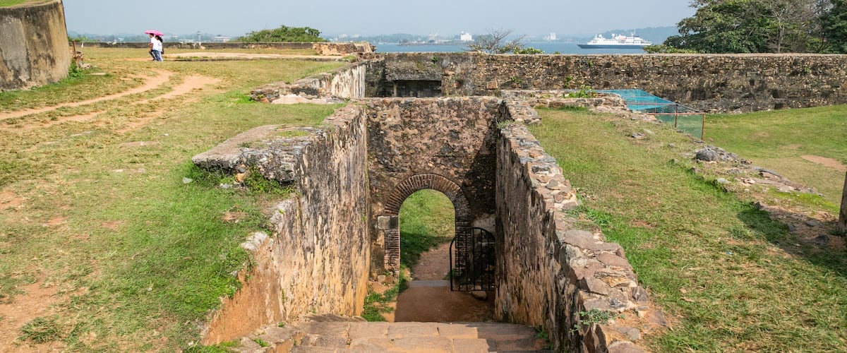 Dutch Fort showing building ruins and heritage elements