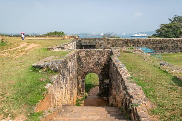 Dutch Fort showing building ruins and heritage elements
