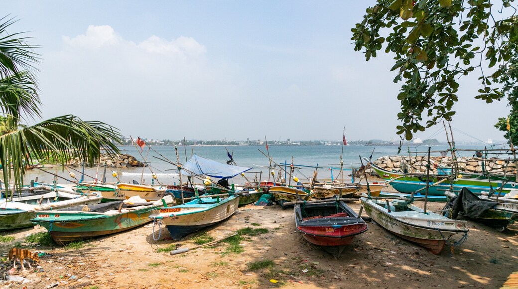 Dutch Fort showing a bay or harbor and general coastal views
