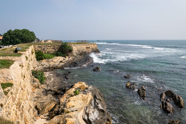 Dutch Fort showing rugged coastline and general coastal views
