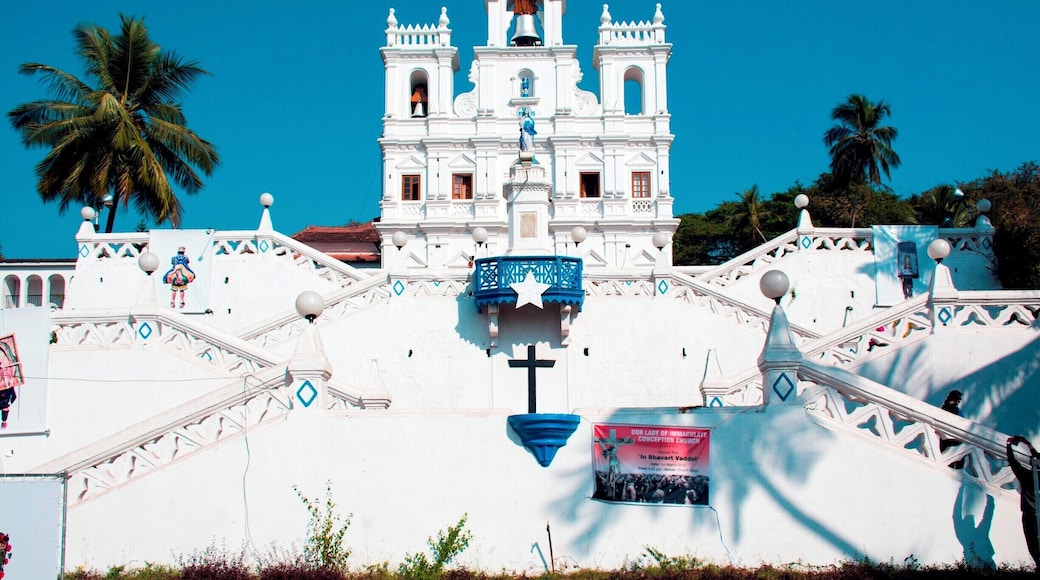 Our Lady of the Immaculate Conception, completed 1609, in Goa's capital, Panjim (or Panaji). Goa's Christian population, a majority under Portuguese rule, is now about 27% of the total population.