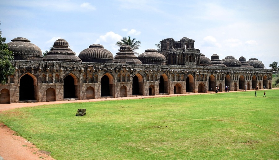 The elephant stables of Hampi
