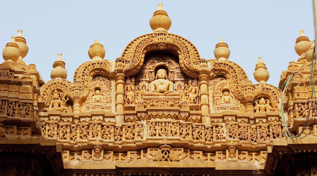 High section view of a temple, Jaisalmer, Rajasthan, India