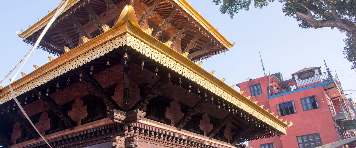 Newly reconstructed golden Manakamana temple - Dec 2018