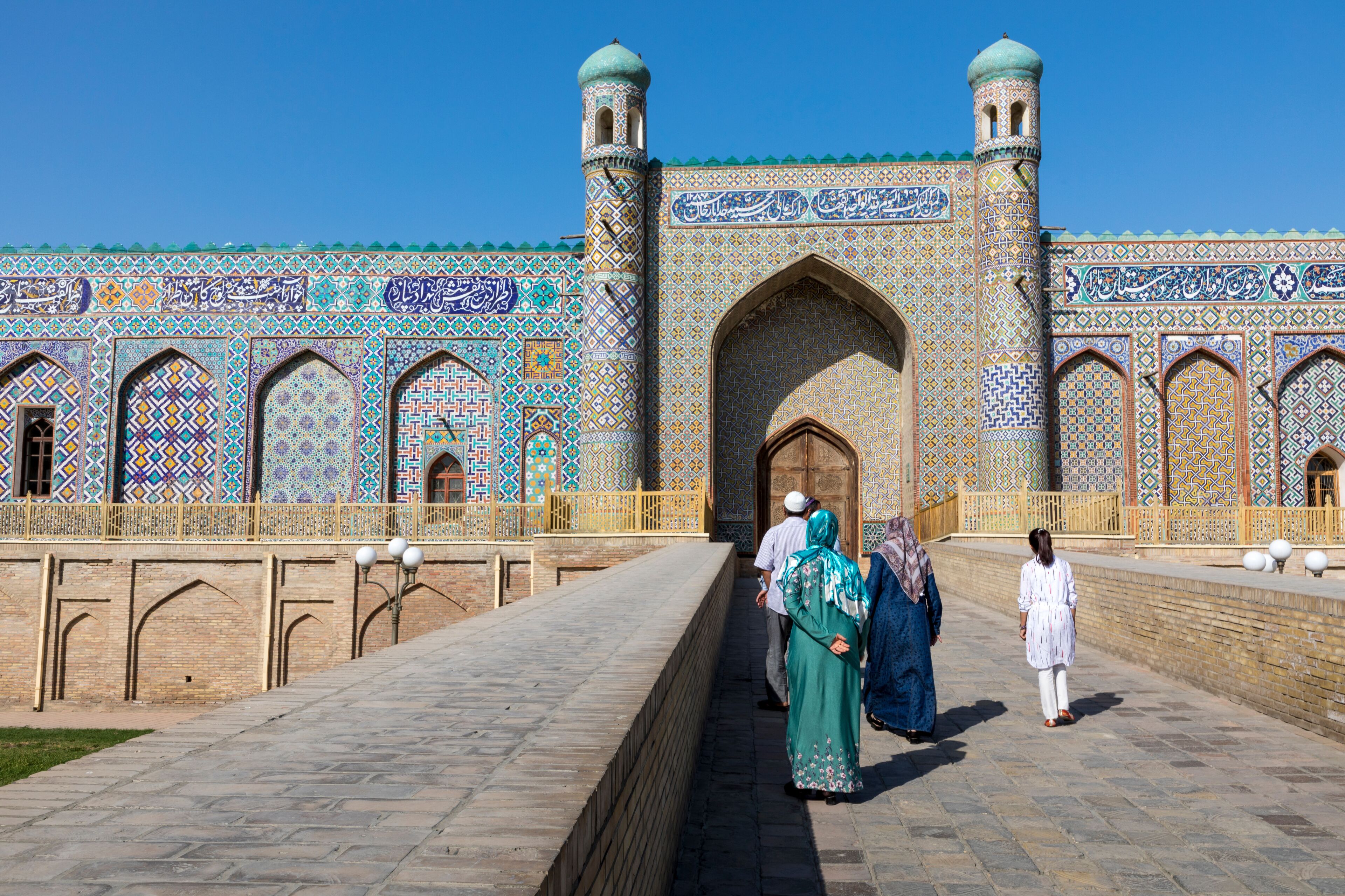 The Khudayar Khan Palace is the most popular landmarks of Fergana Valley. Kokand, Uzbekistan.