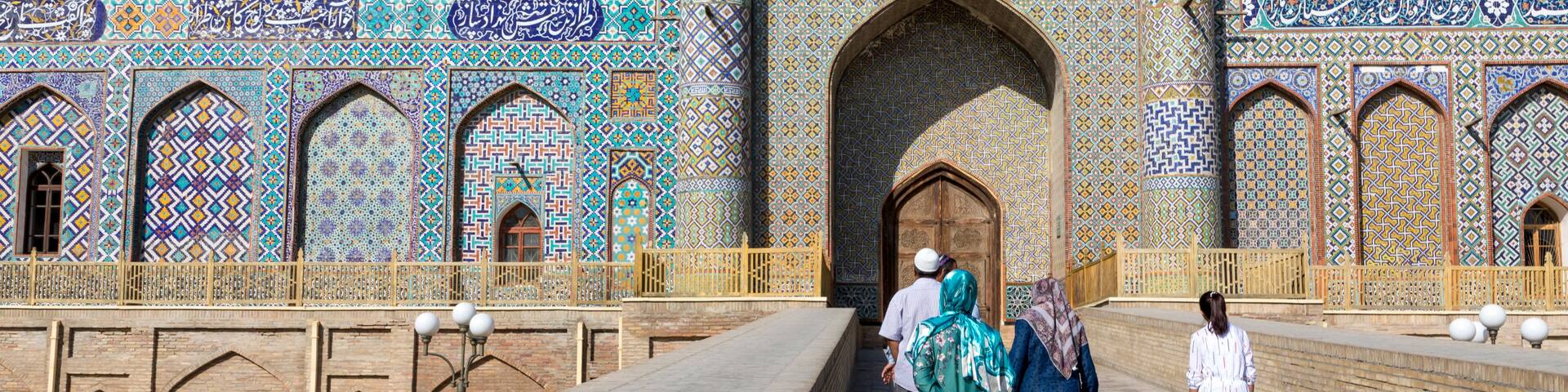 The Khudayar Khan Palace is the most popular landmarks of Fergana Valley. Kokand, Uzbekistan.