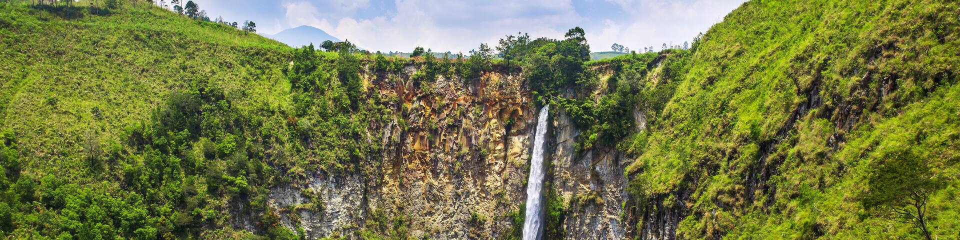 Sipisopiso waterfall in northern Sumatra, Indonesia