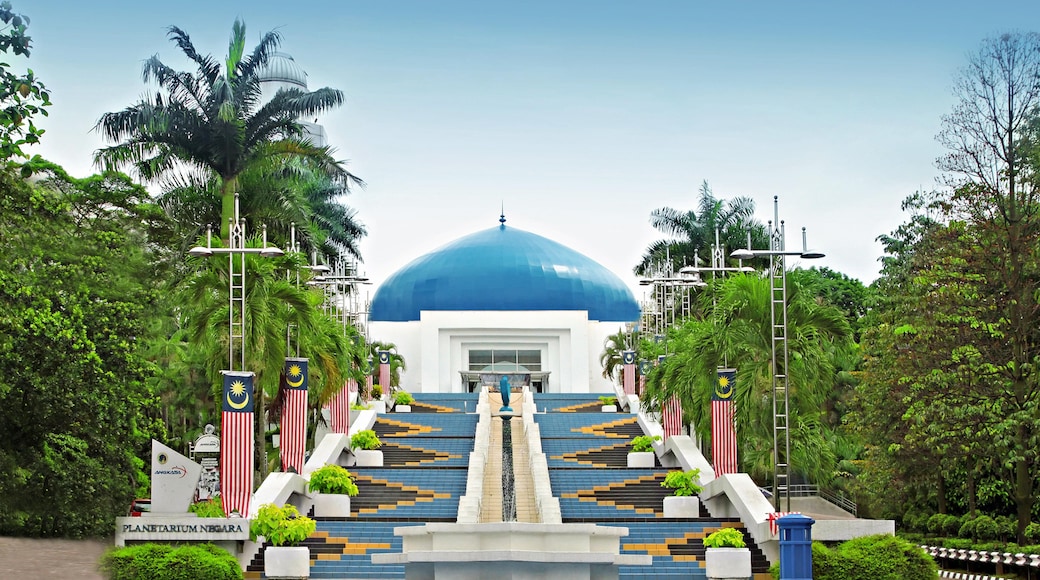 MC2MAD KUALA LUMPUR, MALAYSIA - 19 DECEMBER: Blue dome of Negara astronomical observatory on the stairs, 19 December 2010 in Kuala Lumpur, Malaysia.