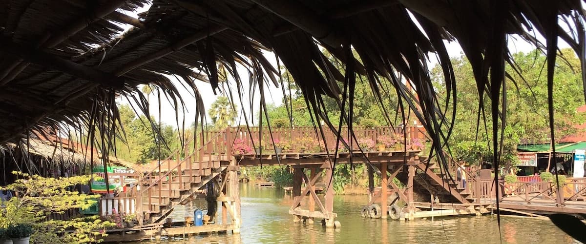 Thailand's old capital of Phra Nakhon Si Ayutthaya is full of majestic ruins and grand temples. A UNESCO World Heritage Site, the city also has plenty of idyllic scenes like this one from Ayothaya Floating Market. To escape the tourist crowd, seek and ye shall find.