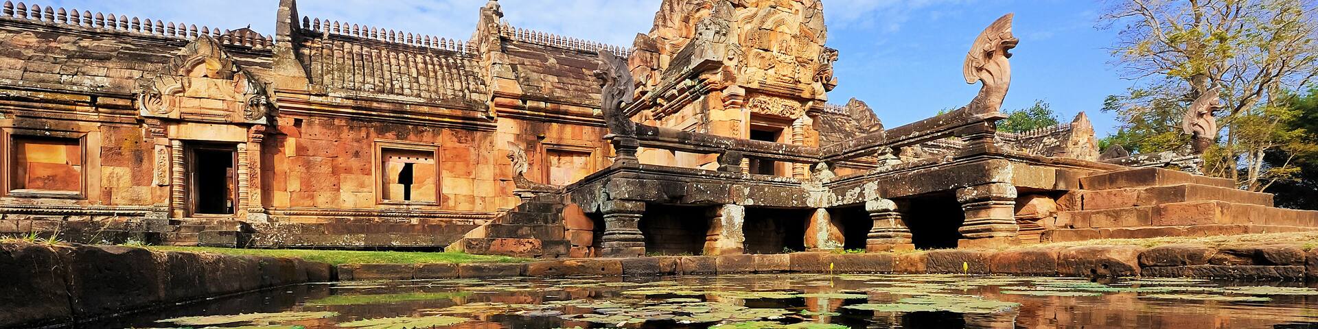 Sand stone castle in Phanomrung ,Buriram province.