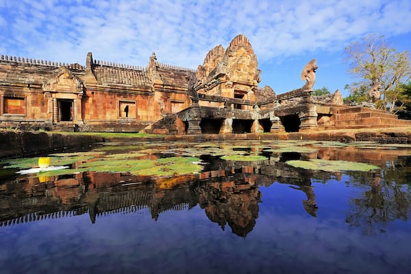 Sand stone castle in Phanomrung ,Buriram province.