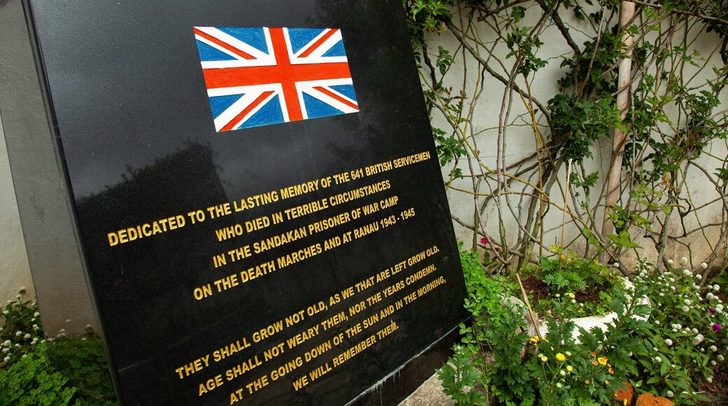 Kundasang War Memorial featuring signage