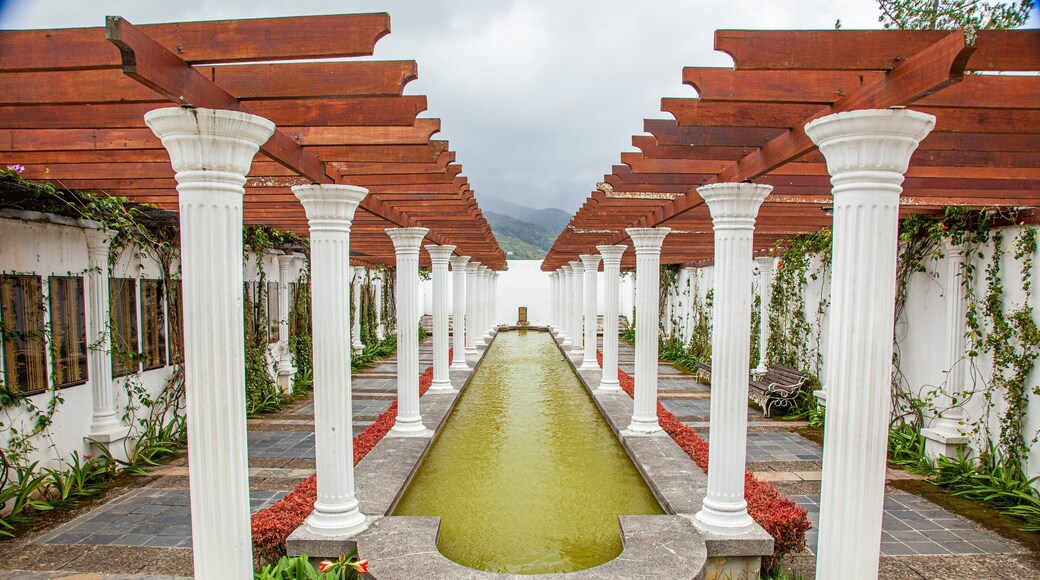 Kundasang War Memorial which includes a fountain and heritage elements