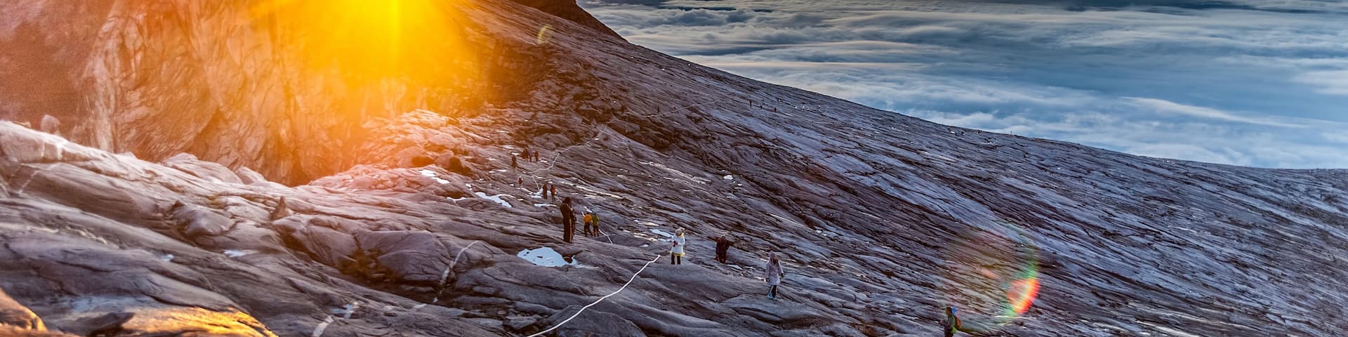 Mount Kinabalu, near Low's Peak, about 3900m. This is sunrise., Shutterstock ID 392409886, Purchase Order: SP-1985, Order Number: SP-1985 Malaysia Tourism Board_June-December 2019, Client/Licensee: Ex