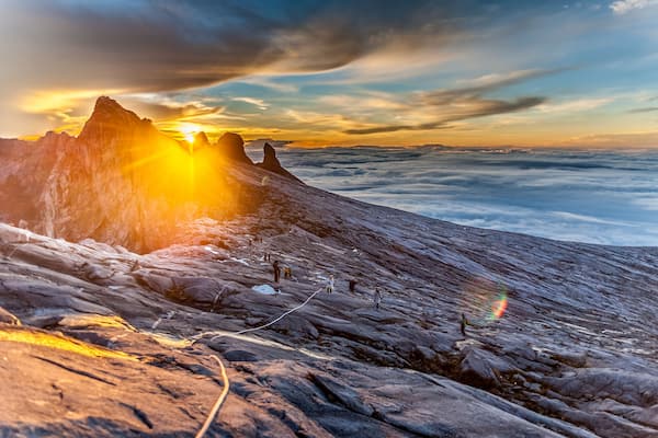 Mount Kinabalu, near Low's Peak, about 3900m. This is sunrise., Shutterstock ID 392409886, Purchase Order: SP-1985, Order Number: SP-1985 Malaysia Tourism Board_June-December 2019, Client/Licensee: Ex