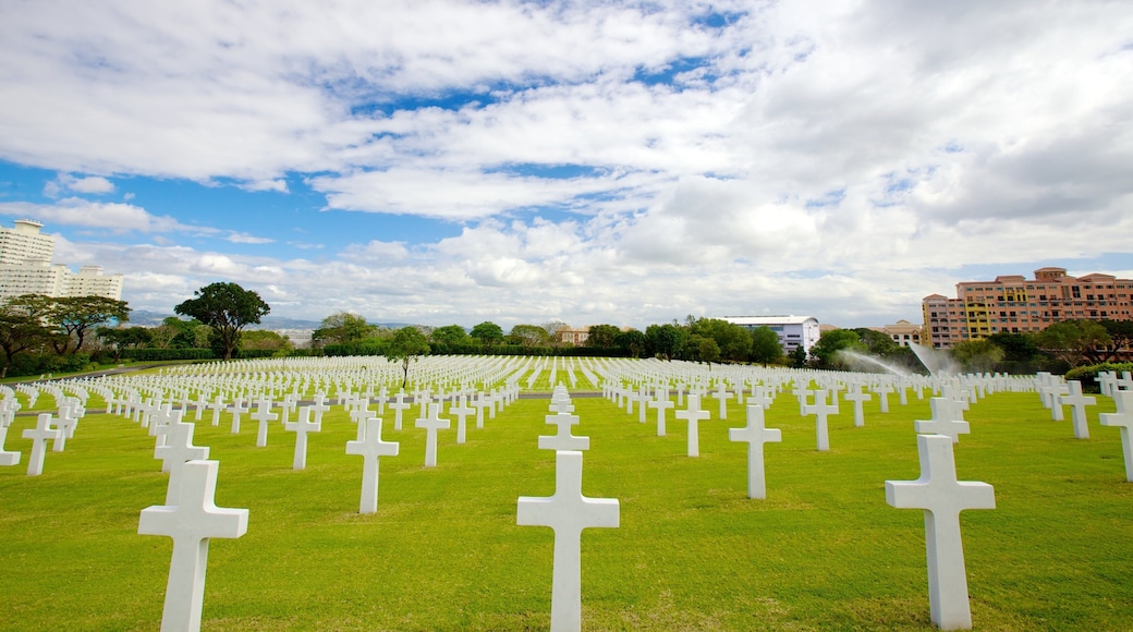 Manila som visar en kyrkogård och ett minnesmonument