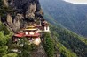 Taktshang Goemba(Tigers Nest Monastery), Bhutan, in a mountain cliff.