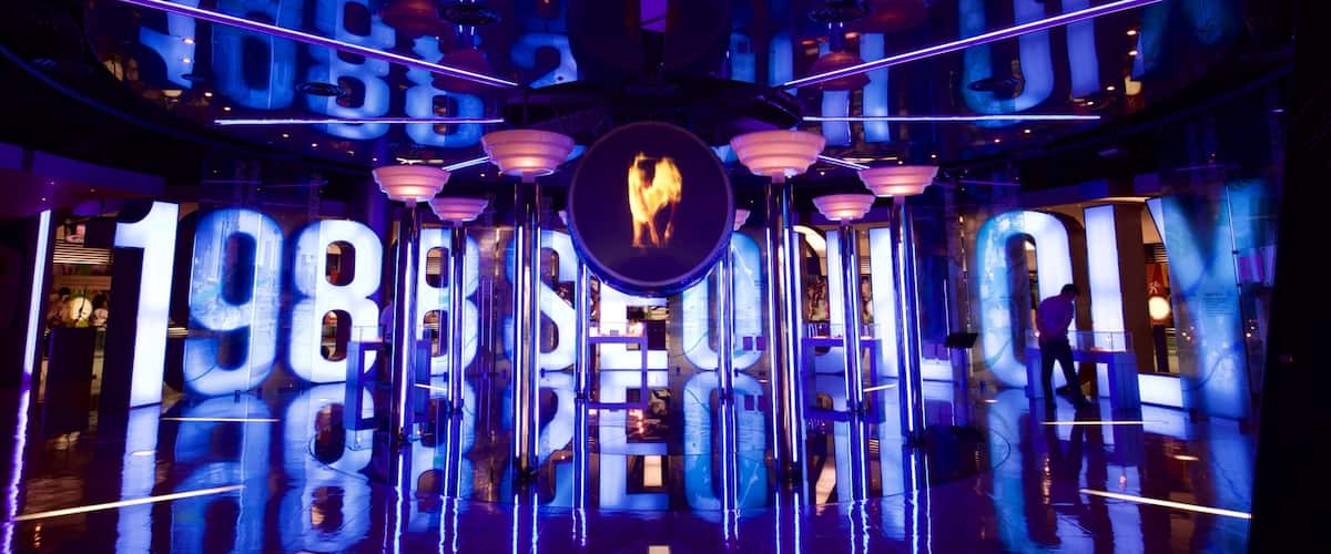 Museo Olímpico de Seúl mostrando vistas interiores