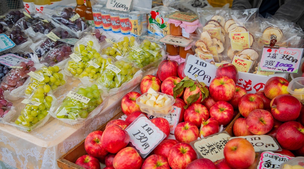 Morning Markets featuring markets, food and signage