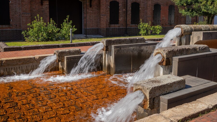 Honda Museum featuring a fountain