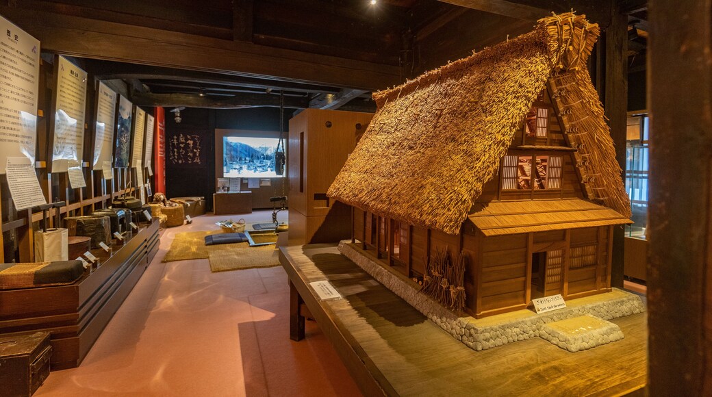Ainokura Folklore Museum showing interior views