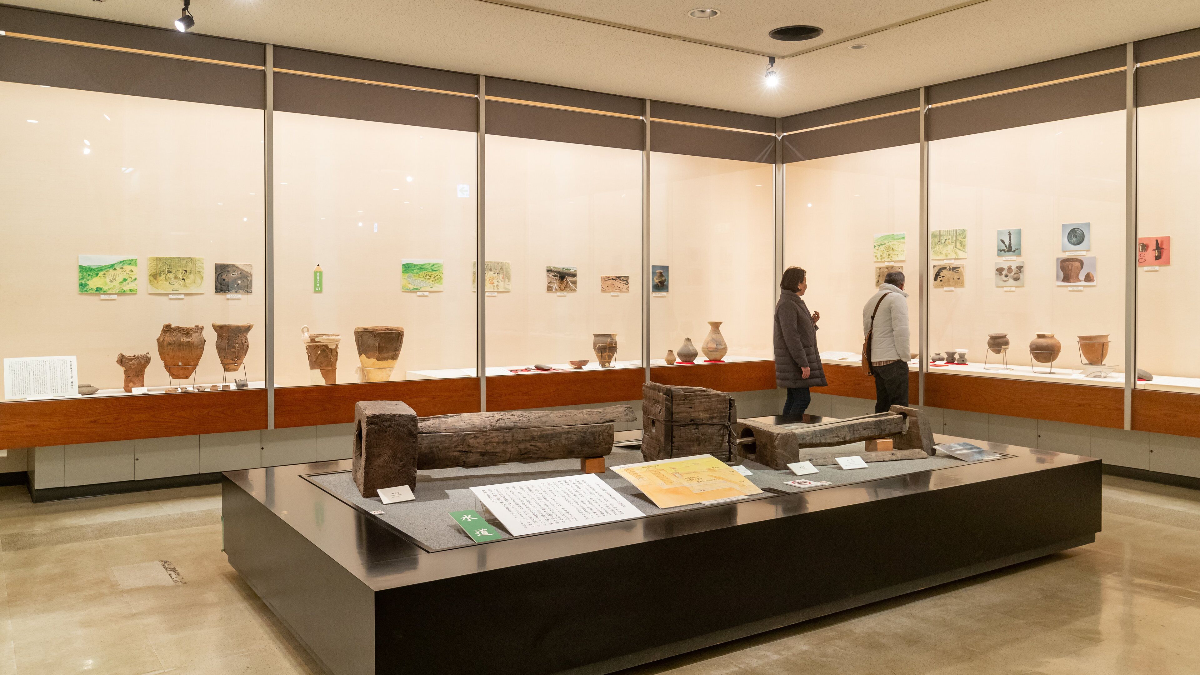 Matsumoto City Museum showing interior views as well as a couple