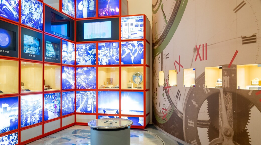 Matsumoto Timepiece Museum featuring interior views