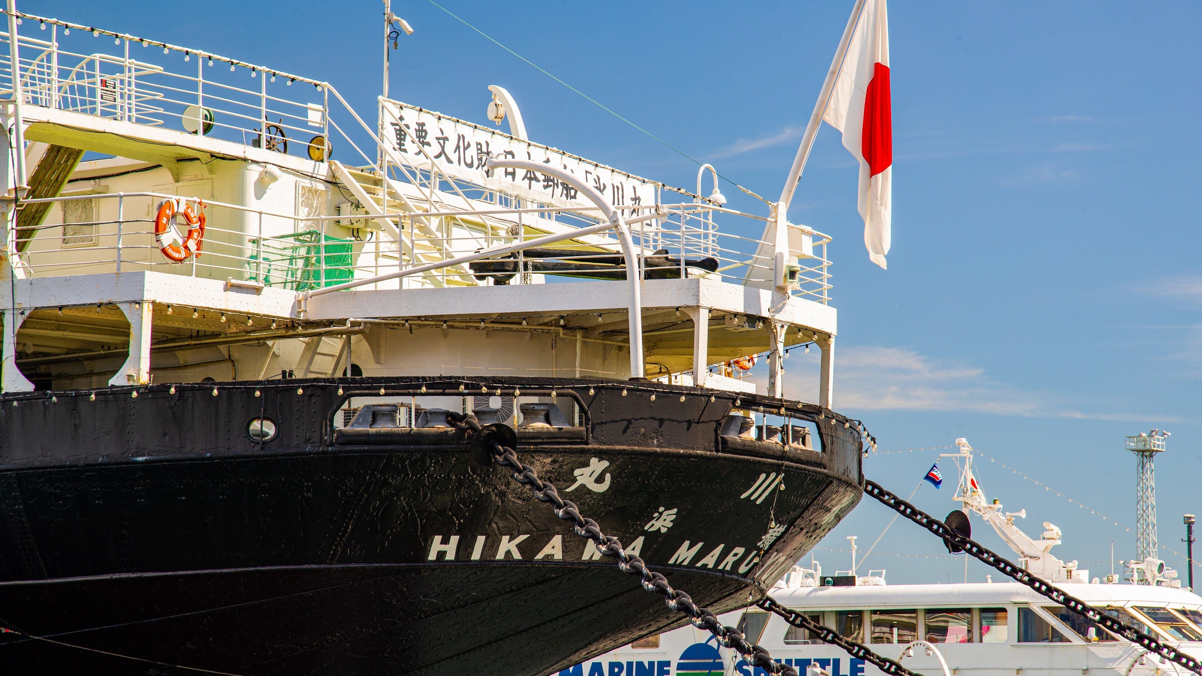 Hikawa Maru featuring a marina