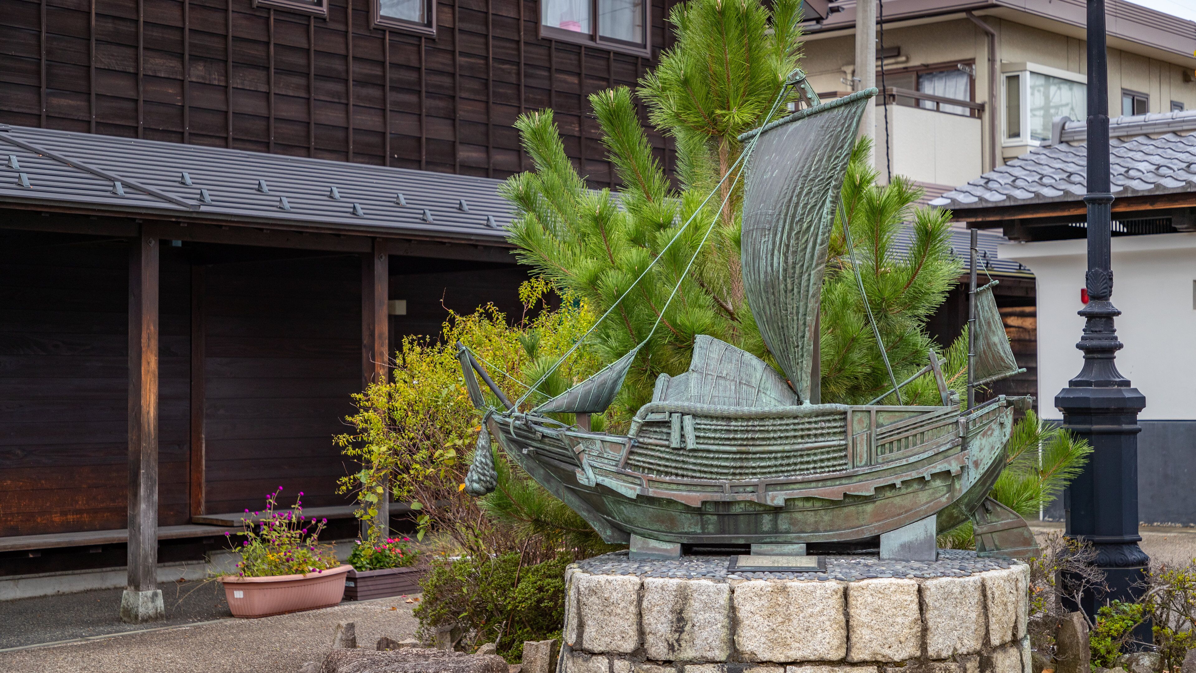 Iwase showing outdoor art and heritage elements