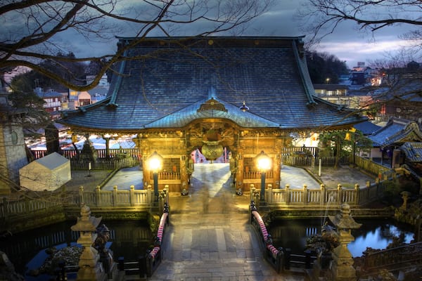 Nio-mon Gate at Narita-san Shinsho-ji Temple near Tokyo, Japan (HDR image)