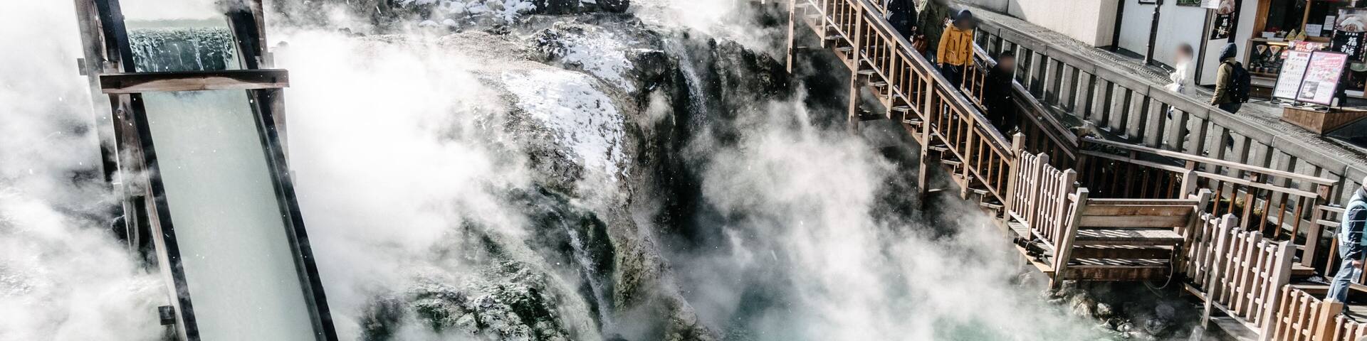 群馬県・草津温泉・湯畑