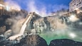 Kusatsu Onsen Hotspring Yubatake Night View in Gunma Prefecture,Japan; Shutterstock ID 582430912; purchase_order: SF 06557000; job: ; client: ; other: