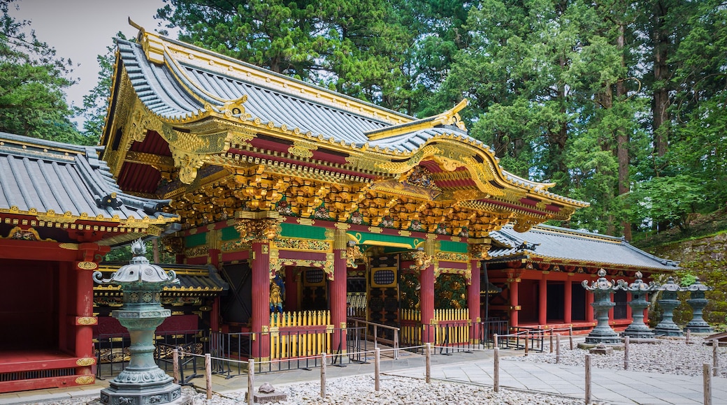 Rinnoji Buddhist Temple in Nikko (a UNESCO World Heritage Site). Taiyu-in Mausoleum.; Shutterstock ID 446145742