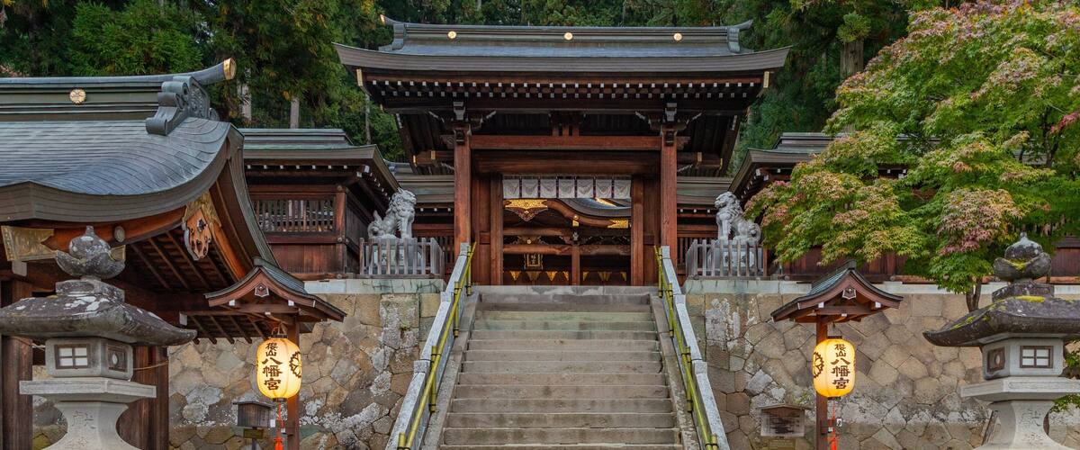 Sakurayama-Jinja which includes heritage elements and a temple or place of worship